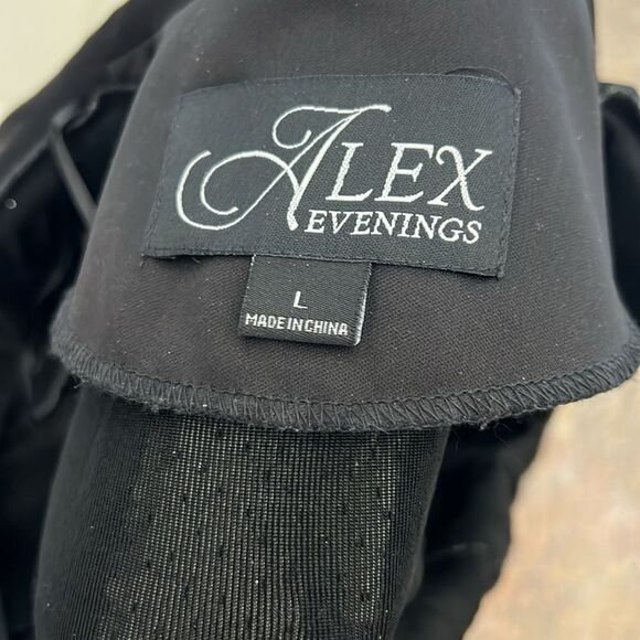 Alex Evening Twin Set Sz Large Diamond Glitter Scoop Neck Tank 3/4 Sleeve Jacket - Picture 9 of 16